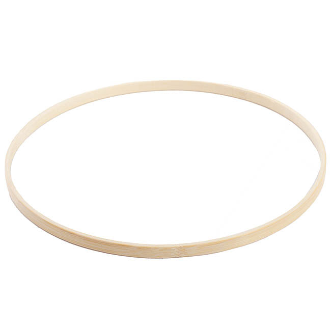 Wooden Bamboo Ring Natural (36cmD)
