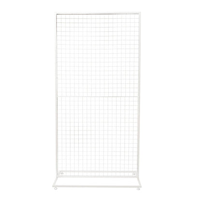 Backdrop Standing Frame with Mesh White (1mx2mH)