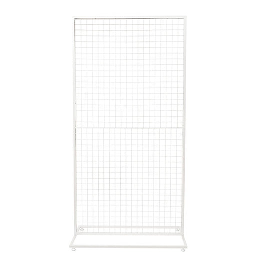 Backdrop Standing Frame with Mesh White (1mx2mH)