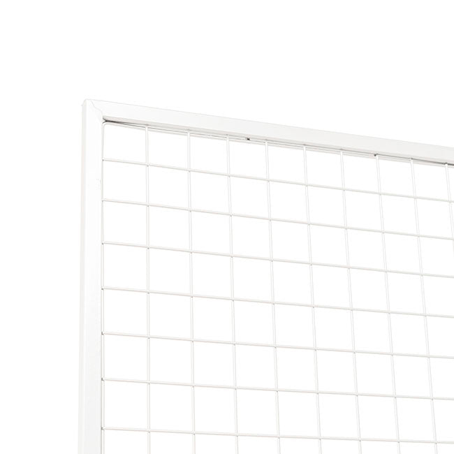 Backdrop Standing Frame with Mesh White (1mx2mH)