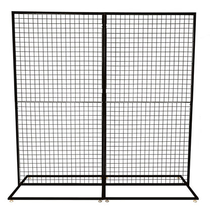 Backdrop Standing Frame with Mesh Black (2mx2mH)