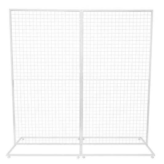 Backdrop Standing Frame with Mesh White (2mx2mH)
