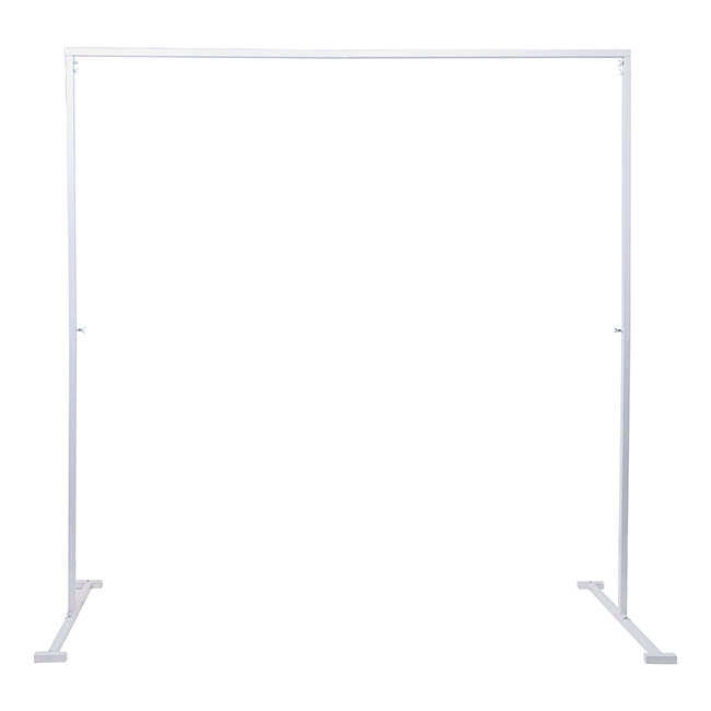 Backdrop Standing Frame Only White (2mx2mH)