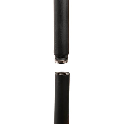 Outdoor Metal Shepherd's Hook Tall Single Stand Black (2mH)