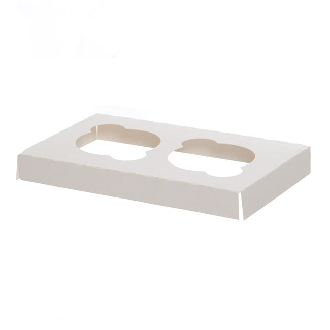 Cupcake Insert Double Cupcakes White (105x175x20mmH)