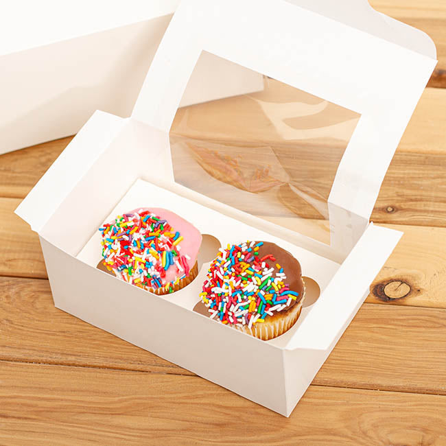 Cupcake Insert Double Cupcakes White (105x175x20mmH)