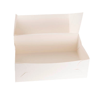 Cake Pastry Window Box Rectangle White Pk2 (45.5x30.5x15cmH)