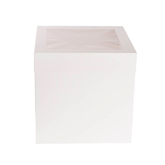 Cake Pastry Window Box Tall 12" Square White(30x30x30cmH)