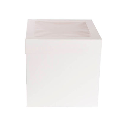 Cake Pastry Window Box Tall 12" Square White(30x30x30cmH)