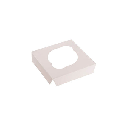 Cupcake Single Pastry Window Box White Pack 6 (10x10x10cmH)