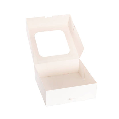 Donut Cookie 4 Window Box White Pack 6 (20x20x7cmH)
