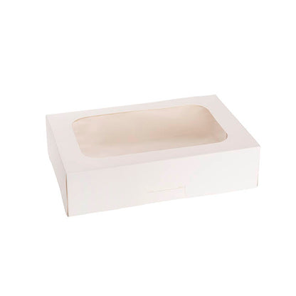 Donut Cookie Half Dozen Window Box White Pk4 (28x18.5x7cmH)