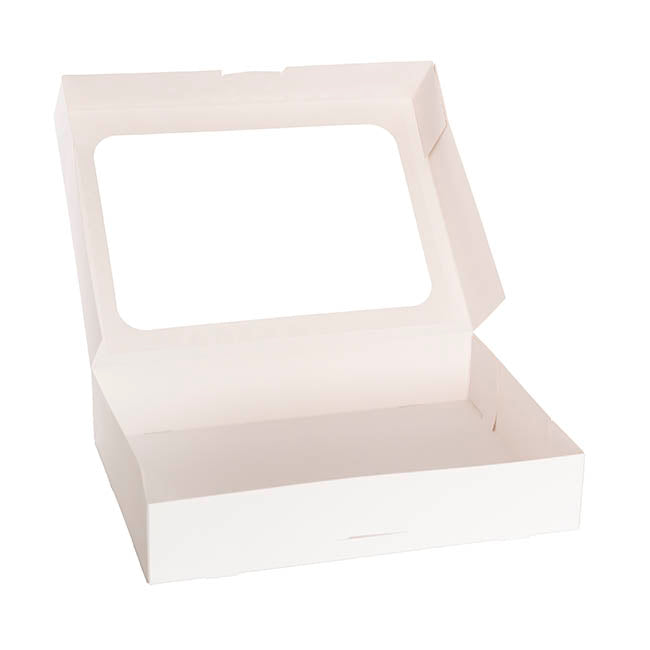 Donut Cookie Dozen Window Box White Pack 4 (36x26x7cmH)
