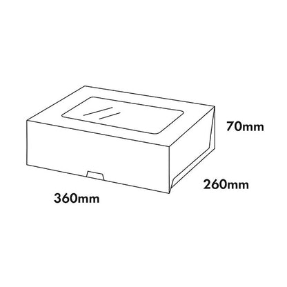 Donut Cookie Dozen Window Box White Pack 4 (36x26x7cmH)