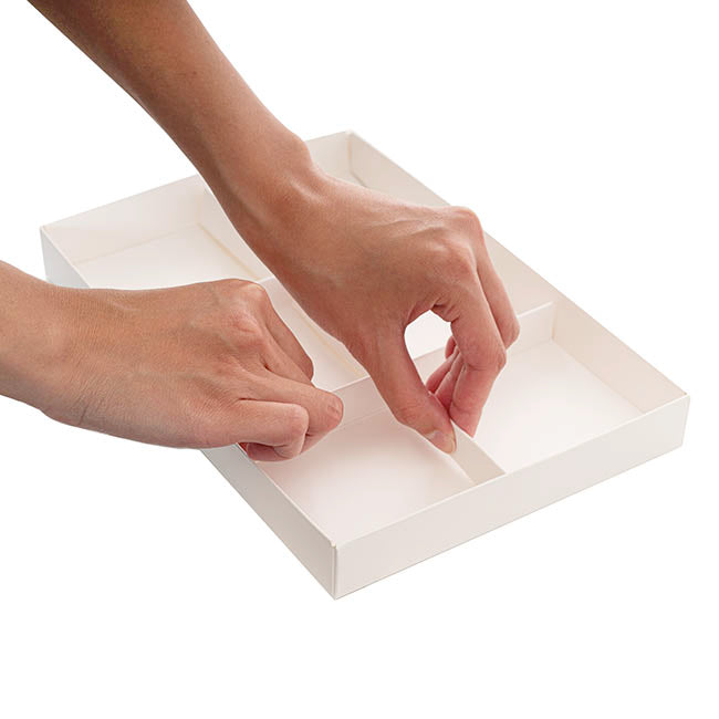 Muffin Cupcake Box 6 w/ Clear Lid White Pk4 (17.5x26.5x7cmH)