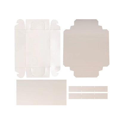 Muffin Cupcake Box 6 w/ Clear Lid White Pk4 (17.5x26.5x7cmH)