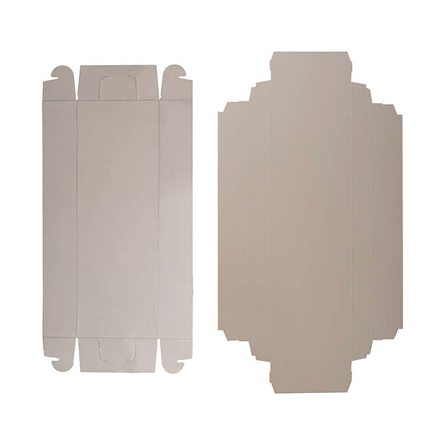 Cake Pastry Dessert Box Clear Lid White Pk4 (34.5x12x5Hcm)