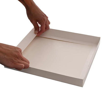 Cake Pastry Dessert Box Clear Lid White Pk4 (26x26x11Hcm)