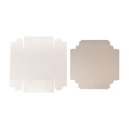 Cake Pastry Dessert Box Clear Lid White Pk4 (26x26x11Hcm)