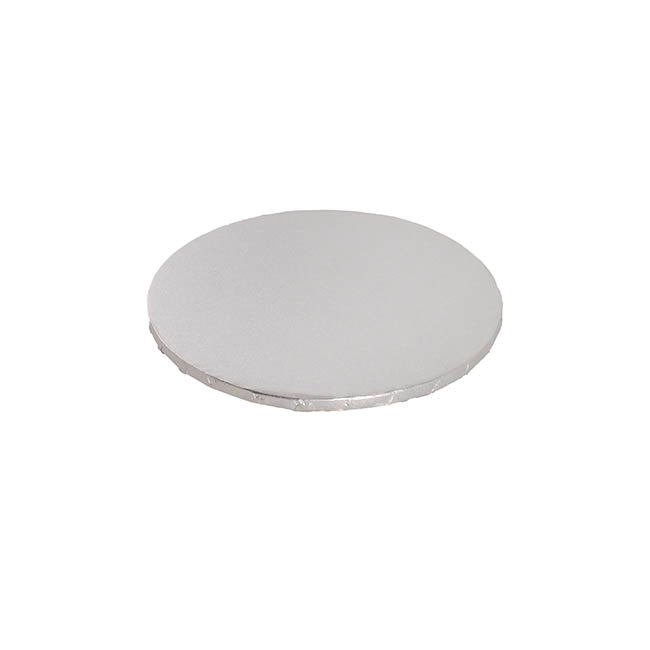 Cake Board Wrapped Card 8" Round Silver Pack 2 (20x1.2cmH)