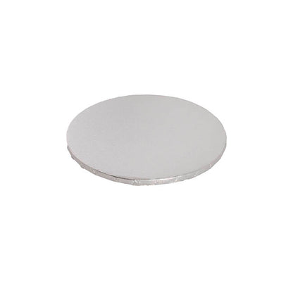 Cake Board Wrapped Card 8" Round Silver Pack 2 (20x1.2cmH)
