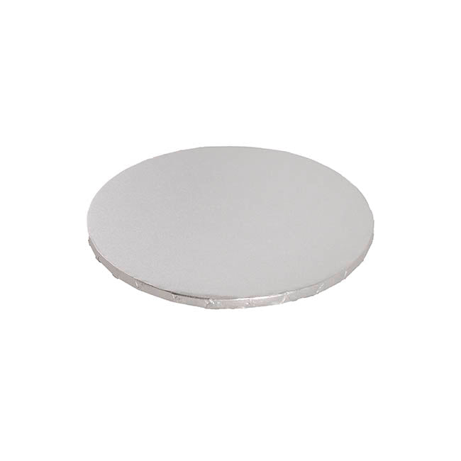 Cake Board Wrapped Card 12" Round Silver Pack 2 (30x1.2cmH)
