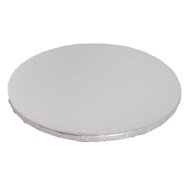 Cake Board Wrapped Card 16" Round Silver Pack 2 (40x1.2cmH)