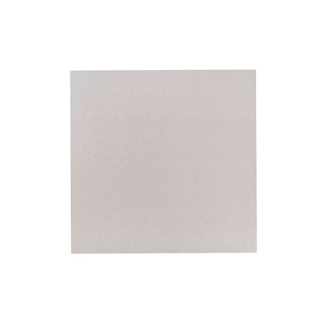 Cake Board Wrapped Card 10" Square Silver Pk2 (25x25x1cmH)