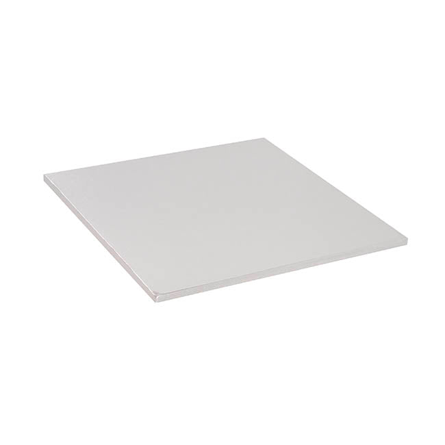 Cake Board Wrapped Card 12" Square Silver Pk2 (30x30x1cmH)
