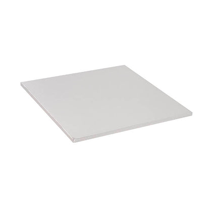 Cake Board Wrapped Card 12" Square Silver Pk2 (30x30x1cmH)