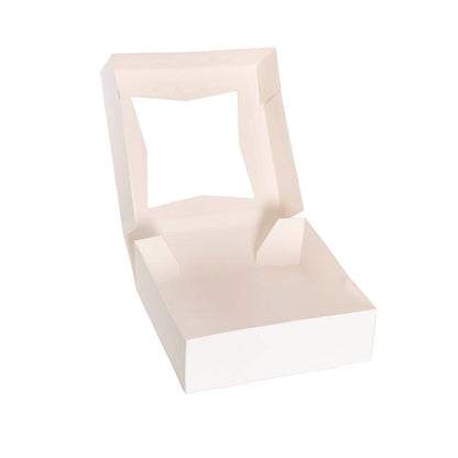 Cookie Pie Pastry Dessert Box 8" White Pack 2 (20x20x6cmH)
