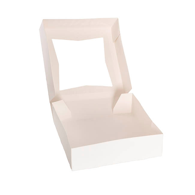 Cookie Pie Pastry Dessert Box 9" White Pack 2 (23x23x6cmH)