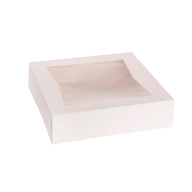 Cookie Pie Pastry Dessert Box 10" White Pack 2 (25x25x6cmH)
