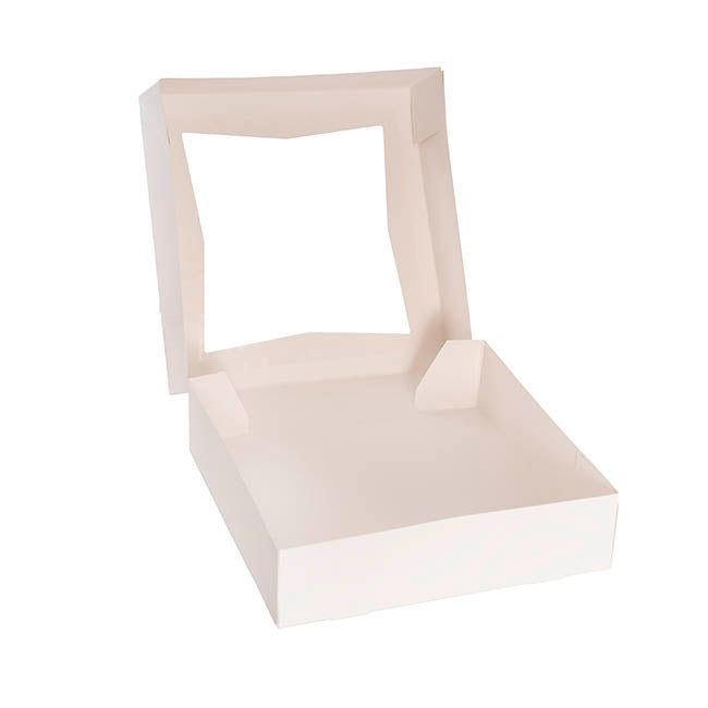 Cookie Pie Pastry Dessert Box 10" White Pack 2 (25x25x6cmH)