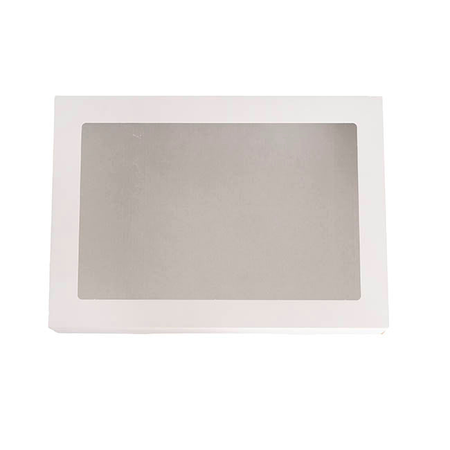 Catering Grazing Window Box & Lid White Pk2 (36x25.5x8cmH)
