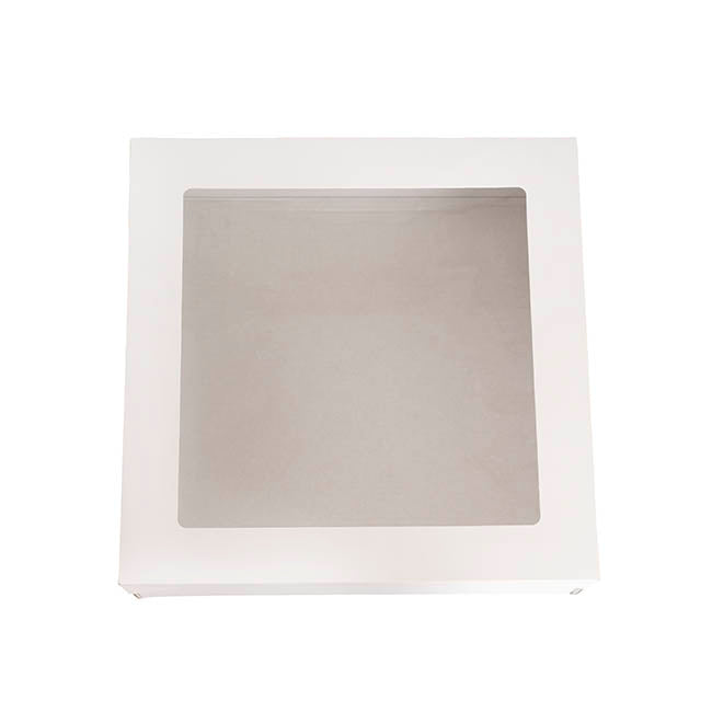 Catering Grazing Window Box & Lid White Pack 2 (25x25x8cmH)