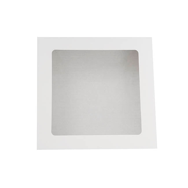 Catering Mini Window Box & Lid White Pack 2 (15x15x3cmH)