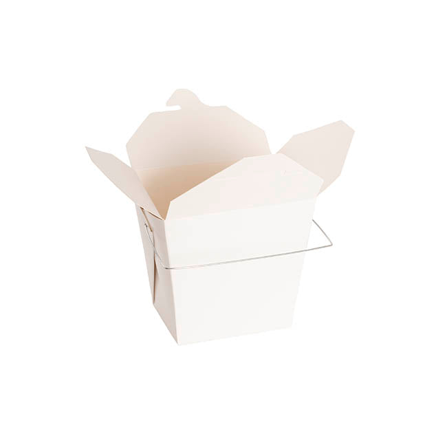 Noodle Takeaway Box 950ml 32oz Wire Handle Pk4(89x69x110mmH)