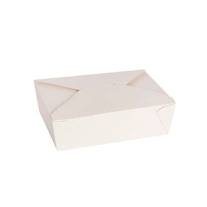 Food Takeaway Box XL White Pack 4 (21.5x16x6.5HcmH)
