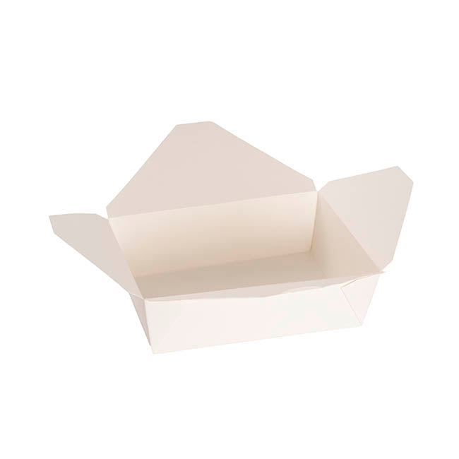 Food Takeaway Box XL White Pack 4 (21.5x16x6.5HcmH)