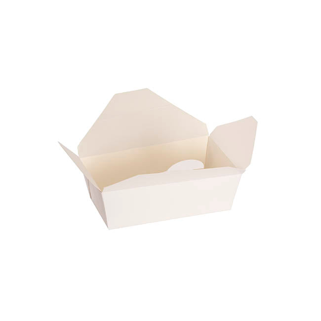 Food Takeaway Box Medium White Pack 4 (16.8x9x6HcmH)