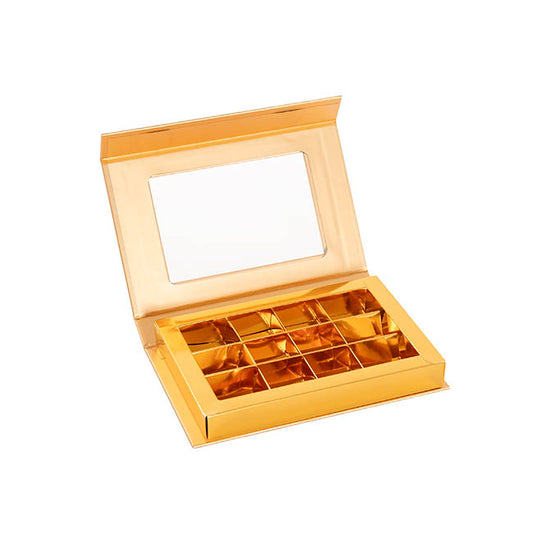 Chocolate Treat Dozen Box with Insert Gold (21*13*3Hcm)