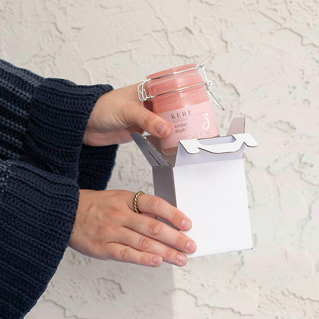 Gable Lolly Hamper Box Flat Pack White Pack 4 (8x8x9.8Hcm)