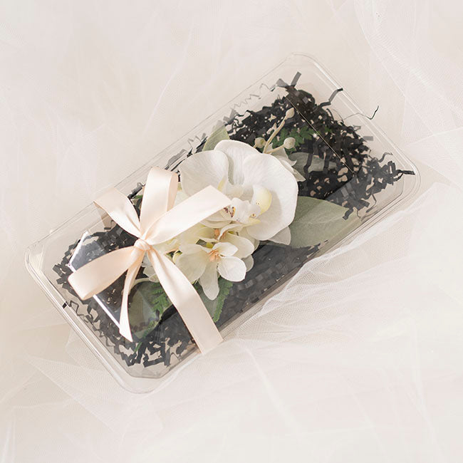 Acetate Corsage Clamshell Box Pack 10 Clear (22.5x12x7cmH)