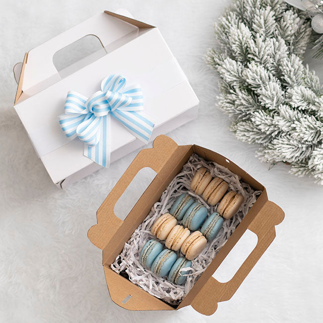 Gable Box Flat packed Medium White (21.5x12x14Hcm)