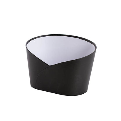 Hamper Bucket Oval Medium Black (26.5x18.5x18cmH)