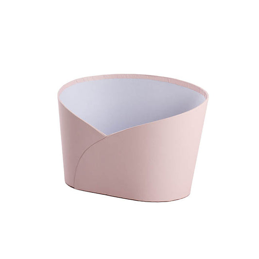 Hamper Bucket Oval Medium Baby Pink (26.5x18.5x18cmH)