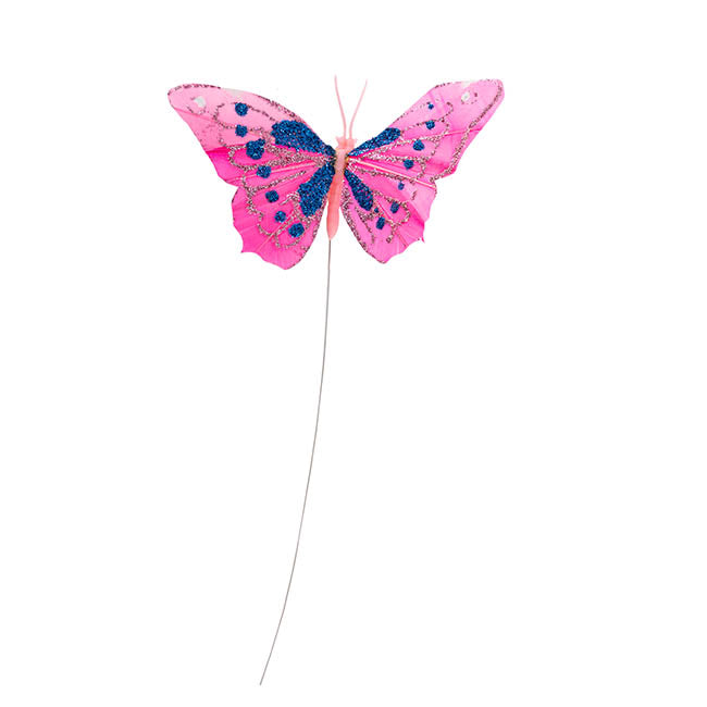 Pick Butterfly 10cm Assorted Pack 12