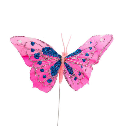 Pick Butterfly 10cm Assorted Pack 12