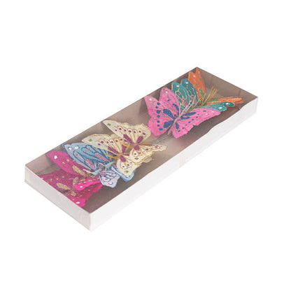 Pick Butterfly 10cm Assorted Pack 12